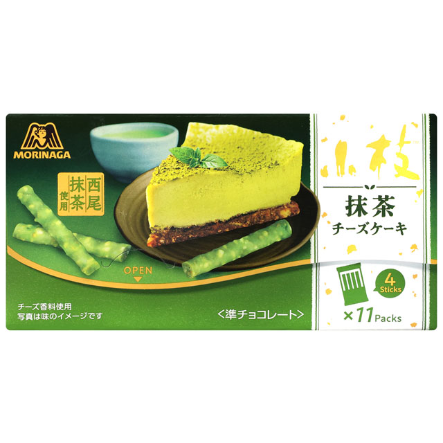 森永製果 小枝餅乾棒-抹茶起司蛋糕風味 (59.4g)