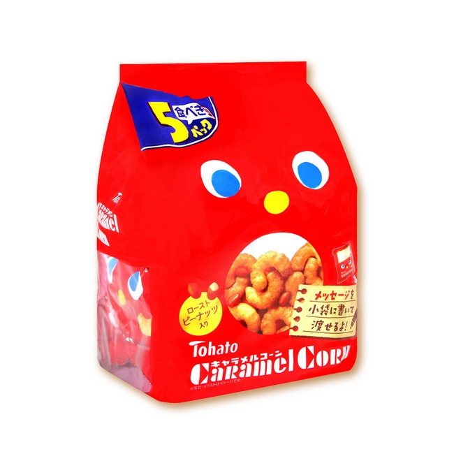日本 Tohato 東鳩 焦糖玉米脆果 5小袋/入 4入組