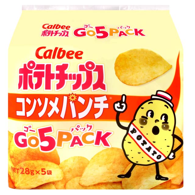 Calbee 卡樂先生雞汁風味洋芋片5入 (140g)
