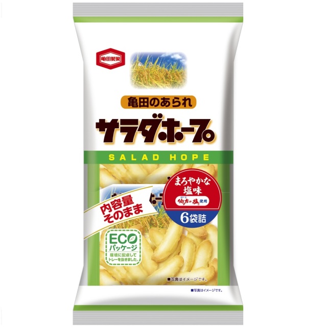 日本《龜田》沙拉鹽味米果90g