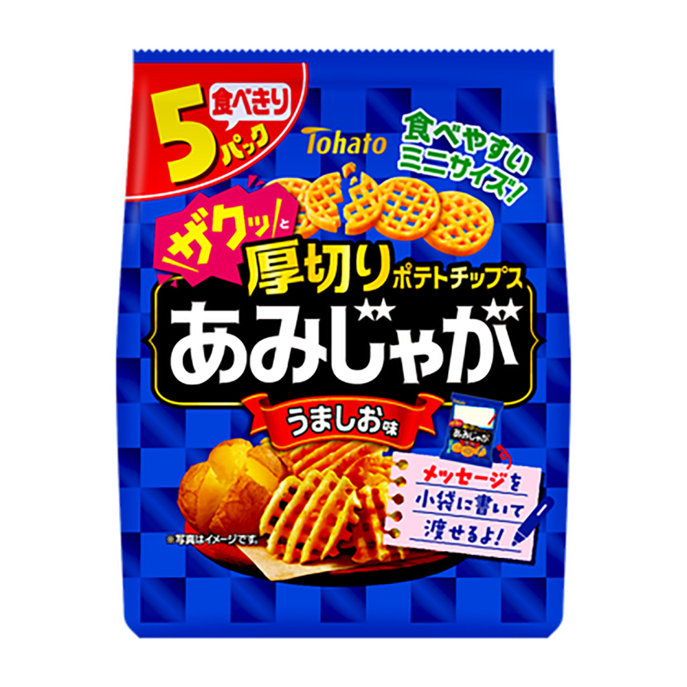 日本東鳩 厚切網狀洋芋片(鹽味)75g