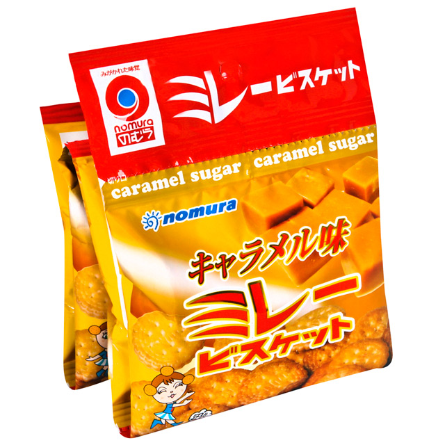 野村煎豆 4連美樂圓餅-焦糖風味 (120g)