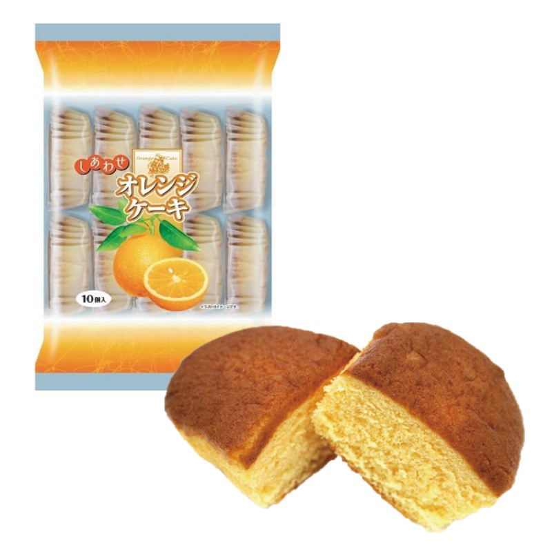 日本《幸福堂》柳橙蛋糕10入(185g)