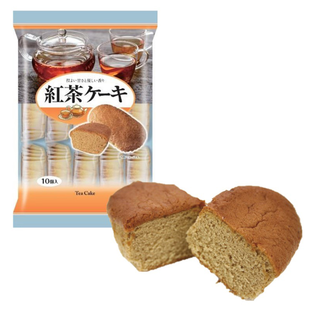 日本《幸福堂》紅茶蛋糕10入(185g)