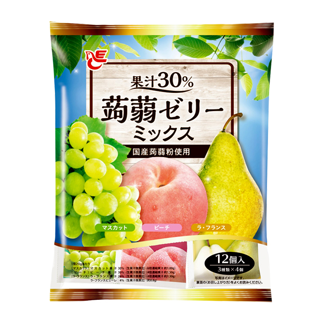 日本ACE 葡萄&蜜桃&西洋梨風味果凍240g
