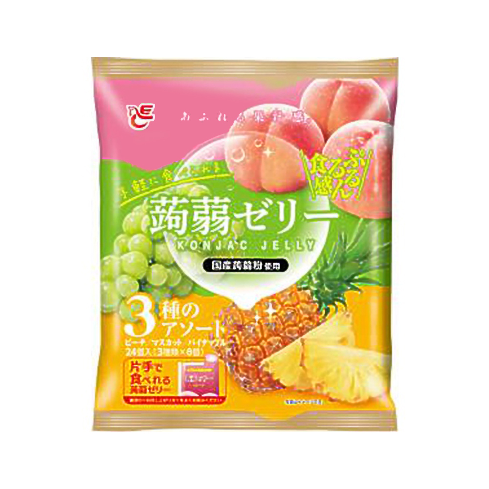 日本ACE 蒟蒻果凍 蜜桃&麝香葡萄&鳳梨風味480g