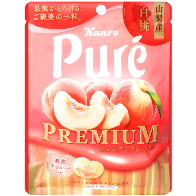 Kanro Pure白桃風味軟糖 (54g)