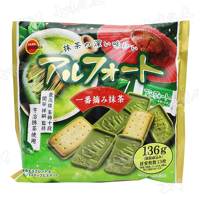 北日本 帆船餅乾家庭包(一番摘抹茶風味) 131.3g
