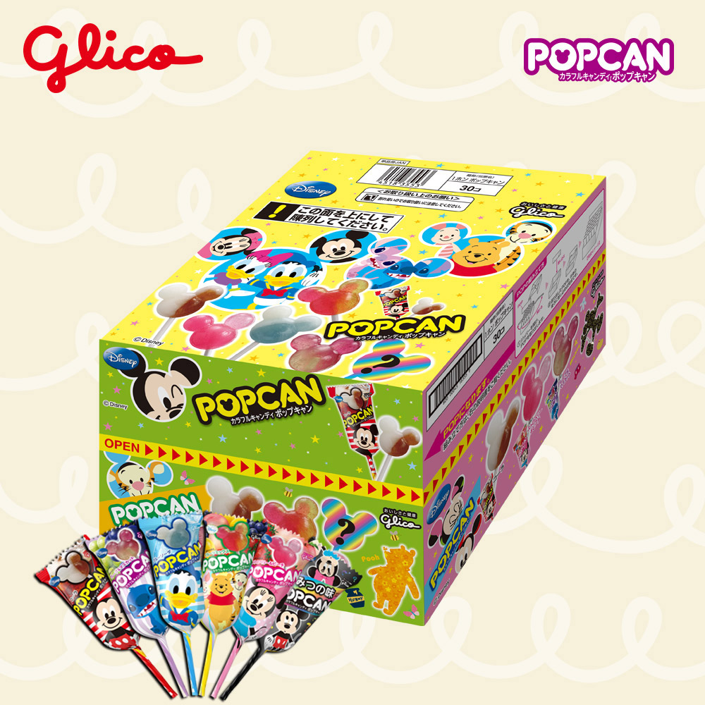 【Glico 格力高】POP CAN造型棒棒糖 盒裝(270g)