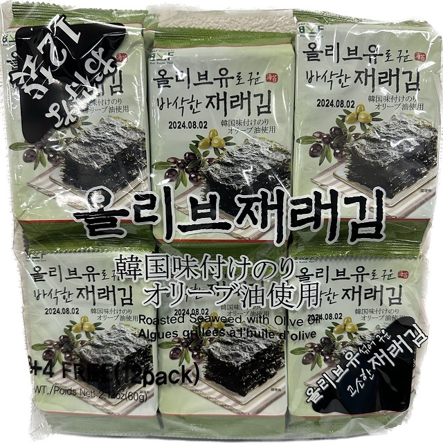 韓國味付海苔(橄欖油入) 5g×12