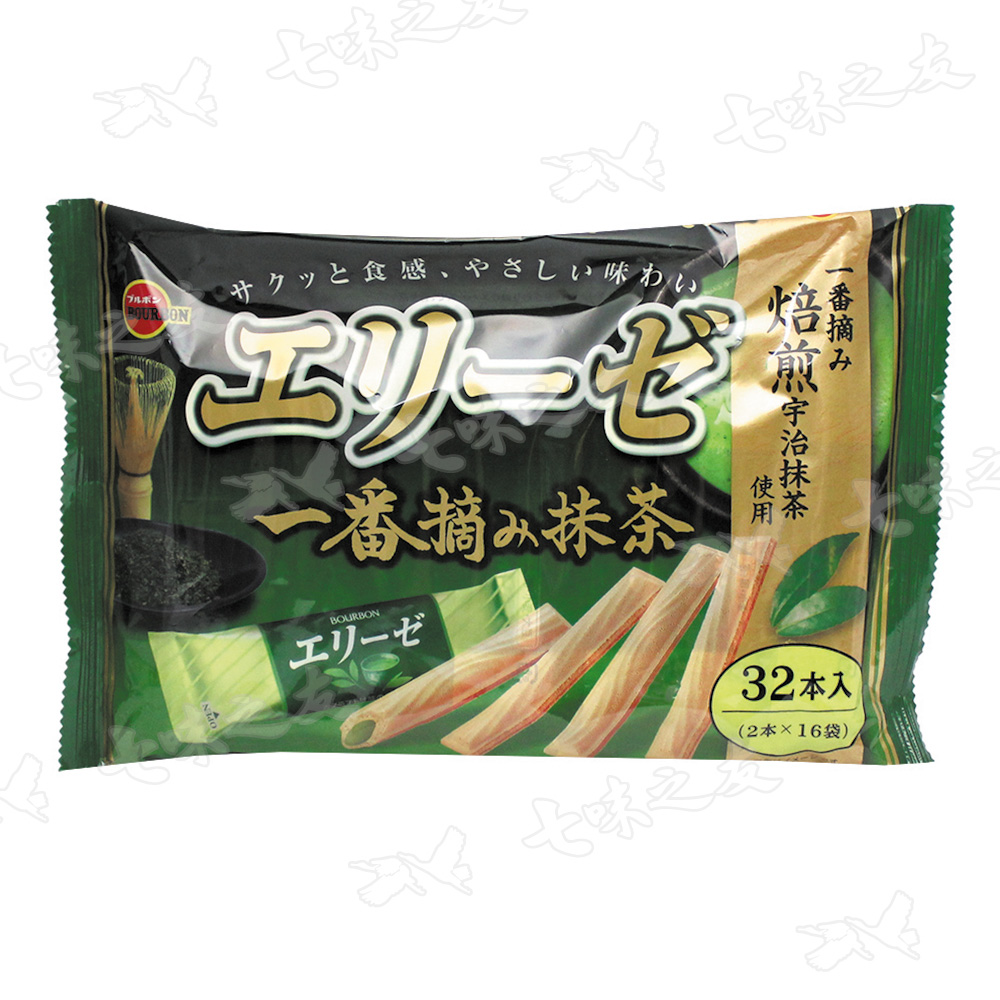 北日本 艾莉絲捲心餅家庭包(一番摘抹茶風味)