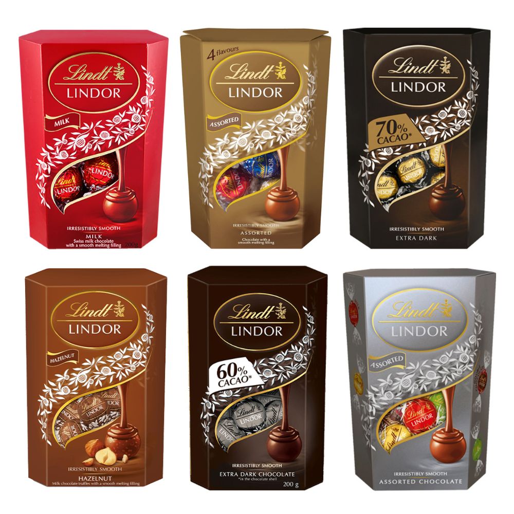 《瑞士蓮 Lindt》Lindor夾餡巧克力 200g(口味多選/盒)