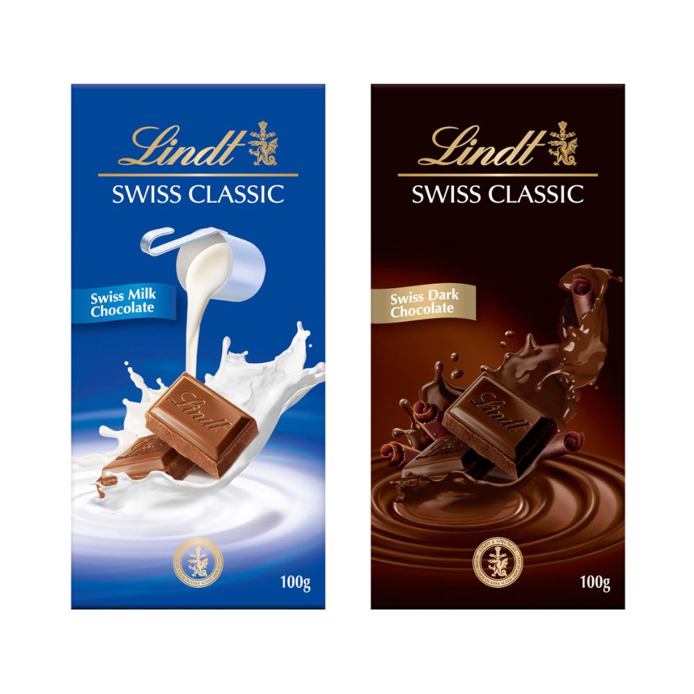 《瑞士蓮 Lindt》經典巧克力 100g(口味多選/片)