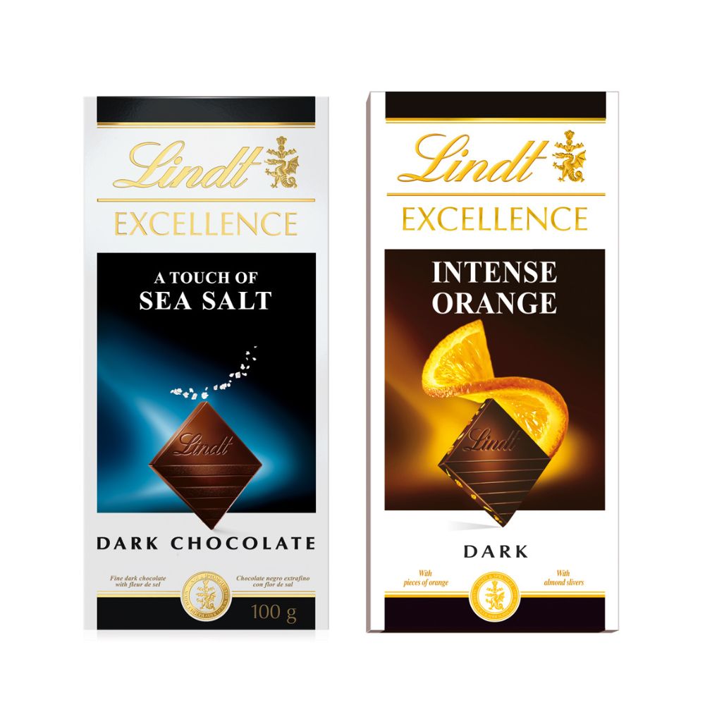 《瑞士蓮 Lindt》極醇系列黑巧克力 100g (口味多選/片)