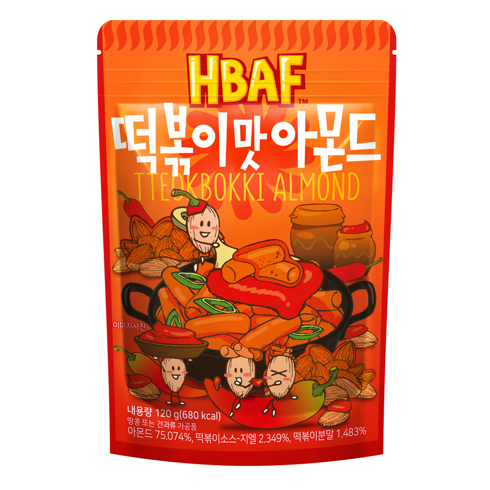 HBAF 杏仁果-辣炒年糕風味(120g)