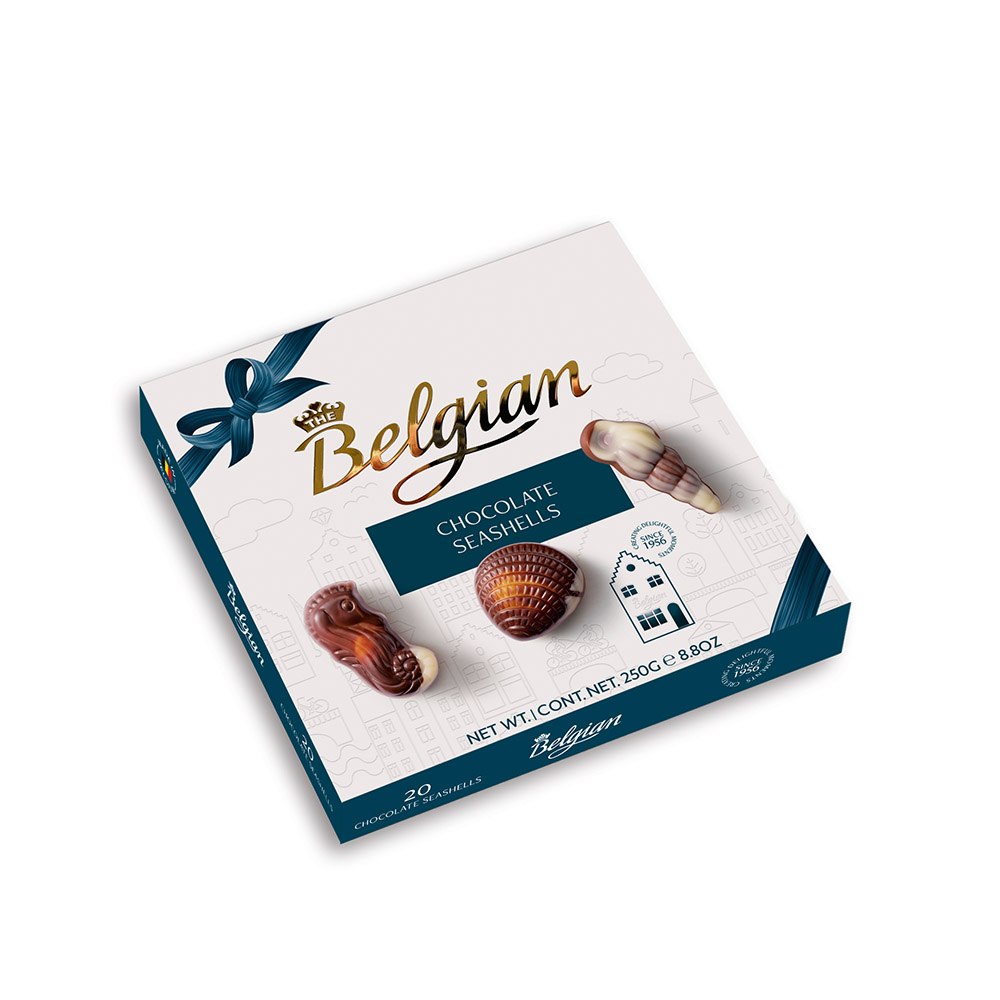 比利時The Belgian經典貝殼夾心巧克力禮盒250g
