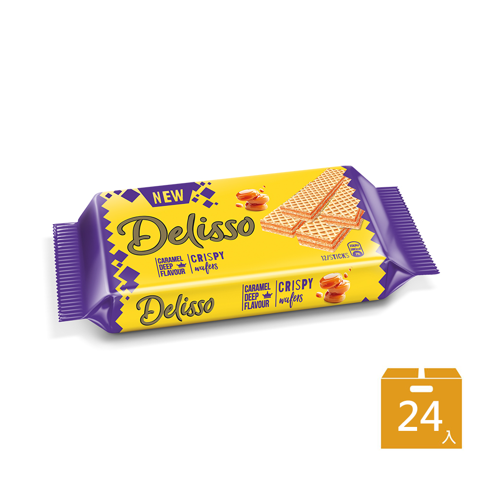 Delisso焦糖夾心威化餅乾60gX24/箱