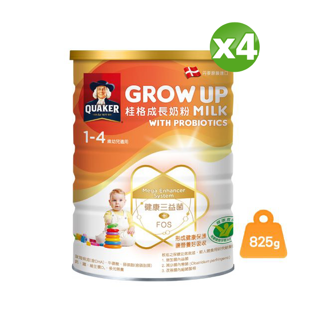 《桂格》三益菌成長奶粉(825g/罐)x4