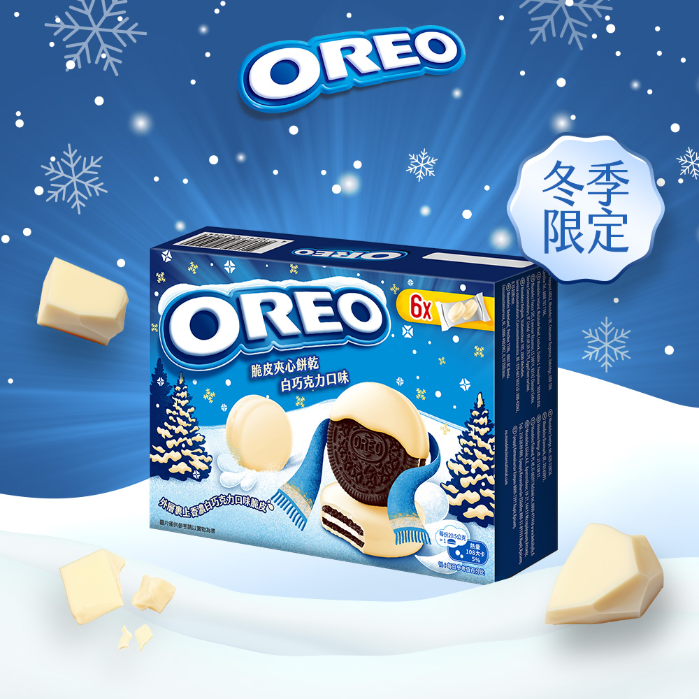 【OREO】奧利奧白巧克力脆皮夾心餅乾 246g