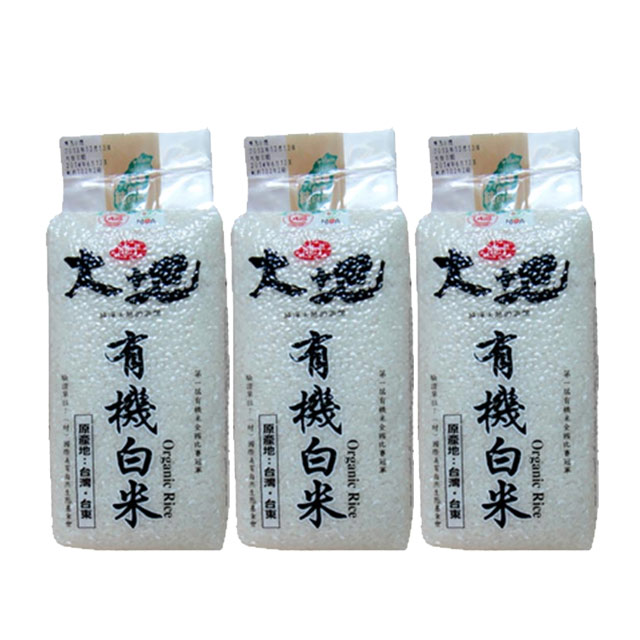 池上大地有機白米1.5kg x3包
