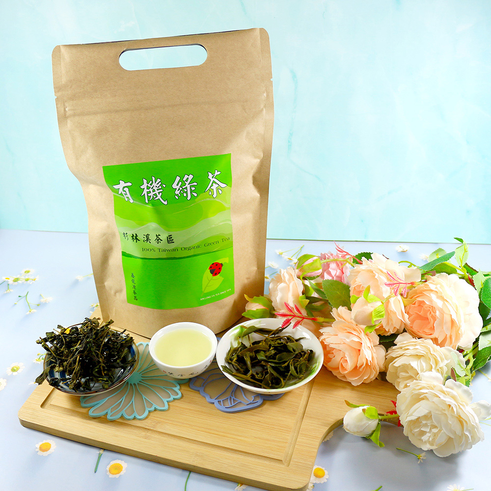 【鑫龍源有機茶】台灣有機綠茶葉1包組-60g/包