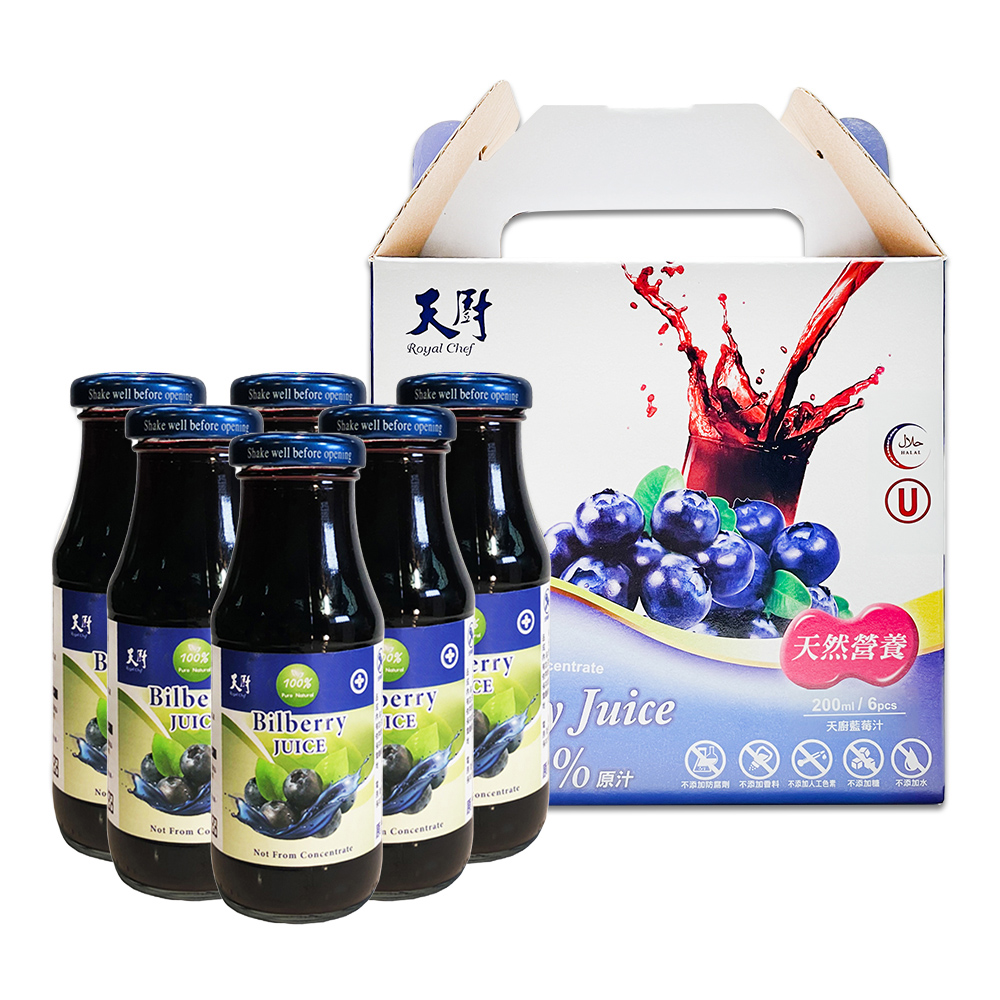 天廚-藍莓汁200ml(6瓶)