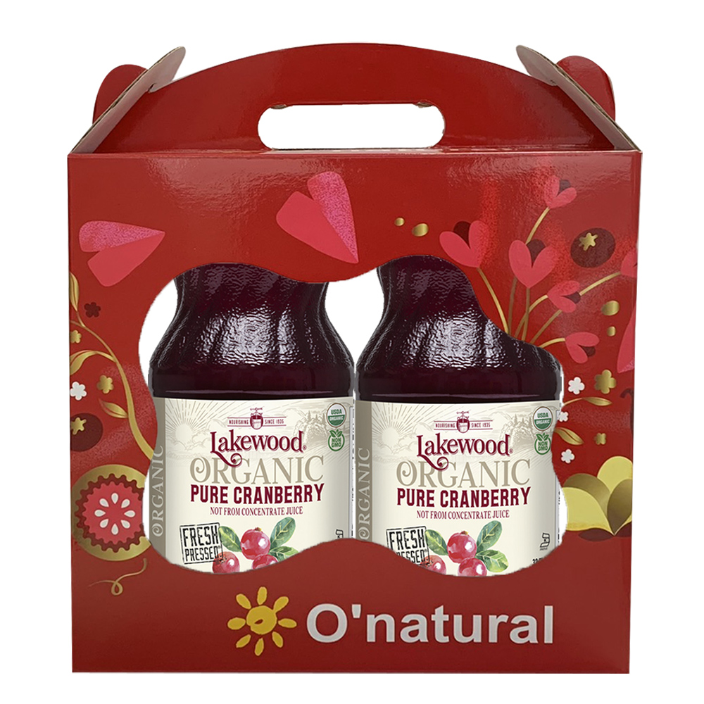 歐納丘LakeWood有機純蔓越莓汁946ml(2罐 /盒)