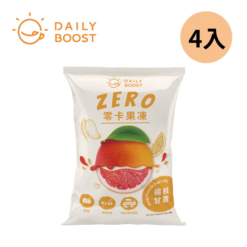 [Daily Boost 日卜力 零卡果凍-楊枝甘露 4入(300g/包)