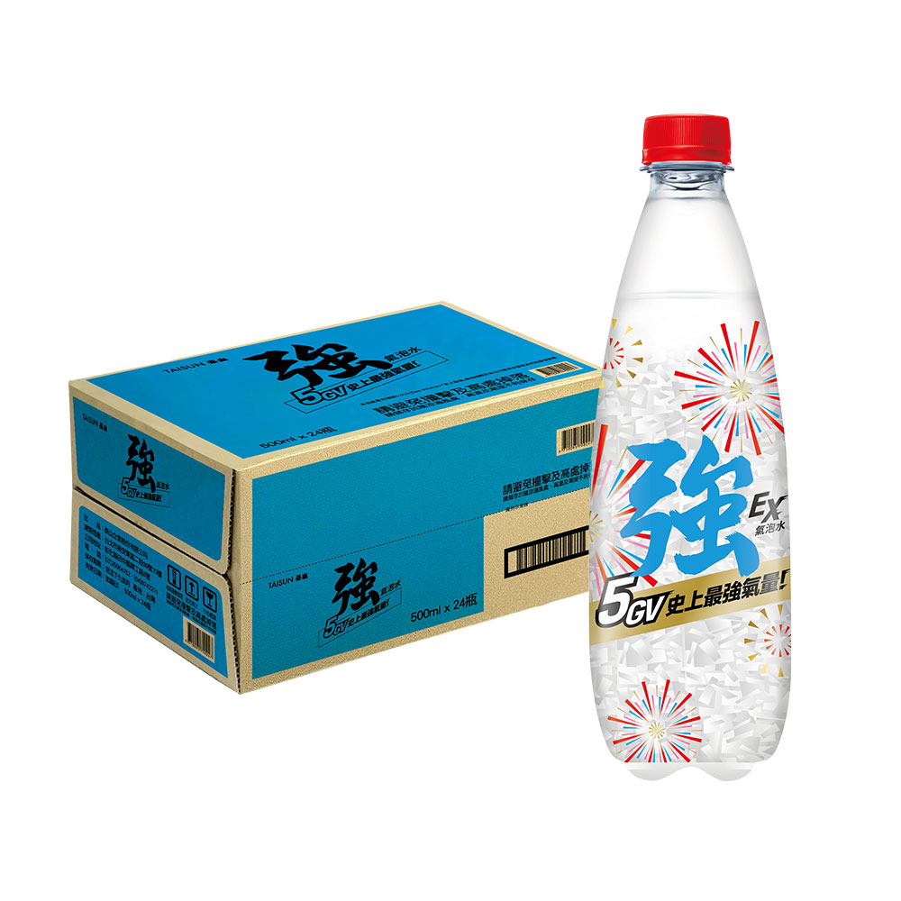 泰山 Cheers EX 強氣泡水 (500mlx24入x2箱)