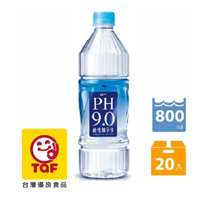 《統一》PH9.0 鹼性離子水800ml(20入)x2