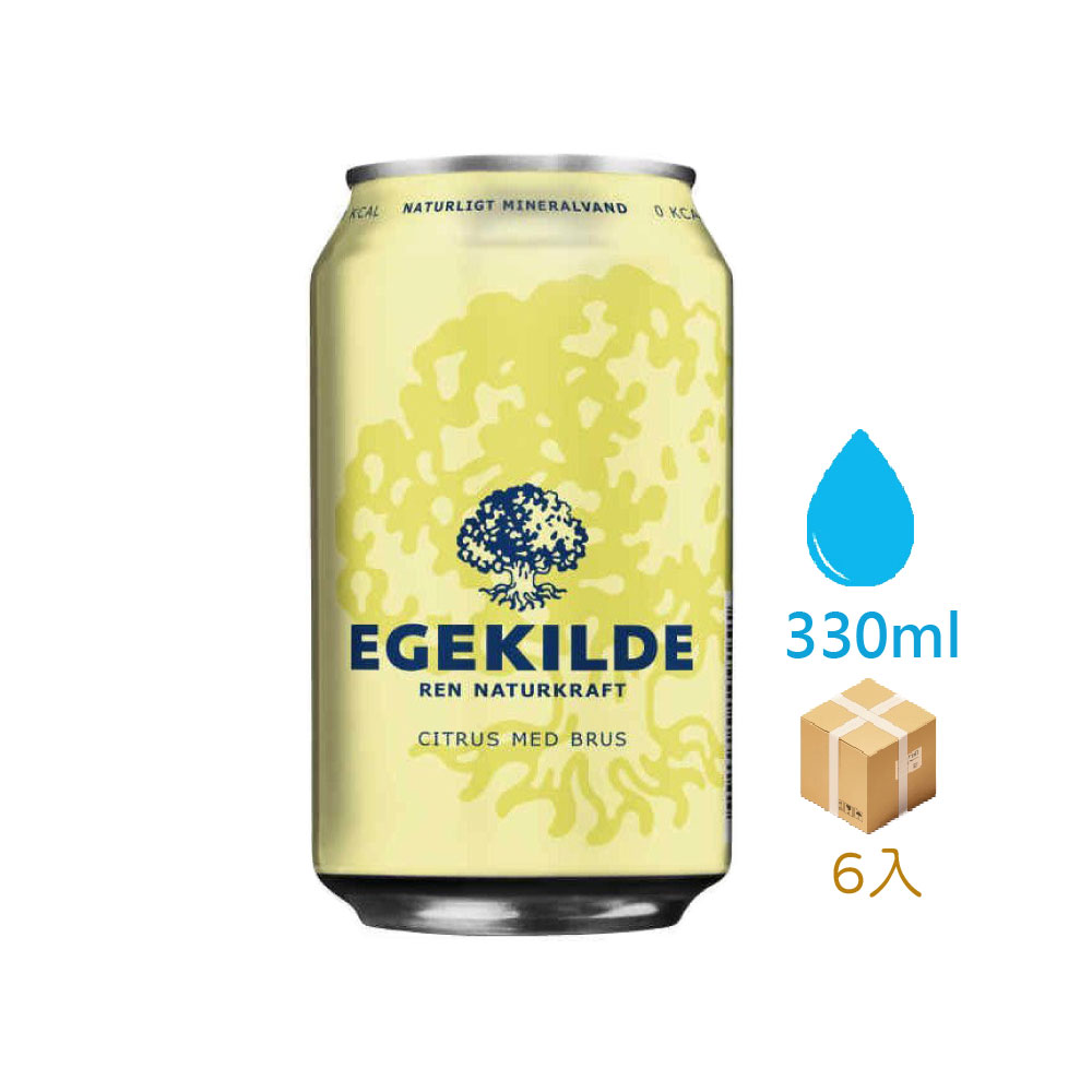 Egekilde檸檬香氛氣泡礦泉水(330ml*6)