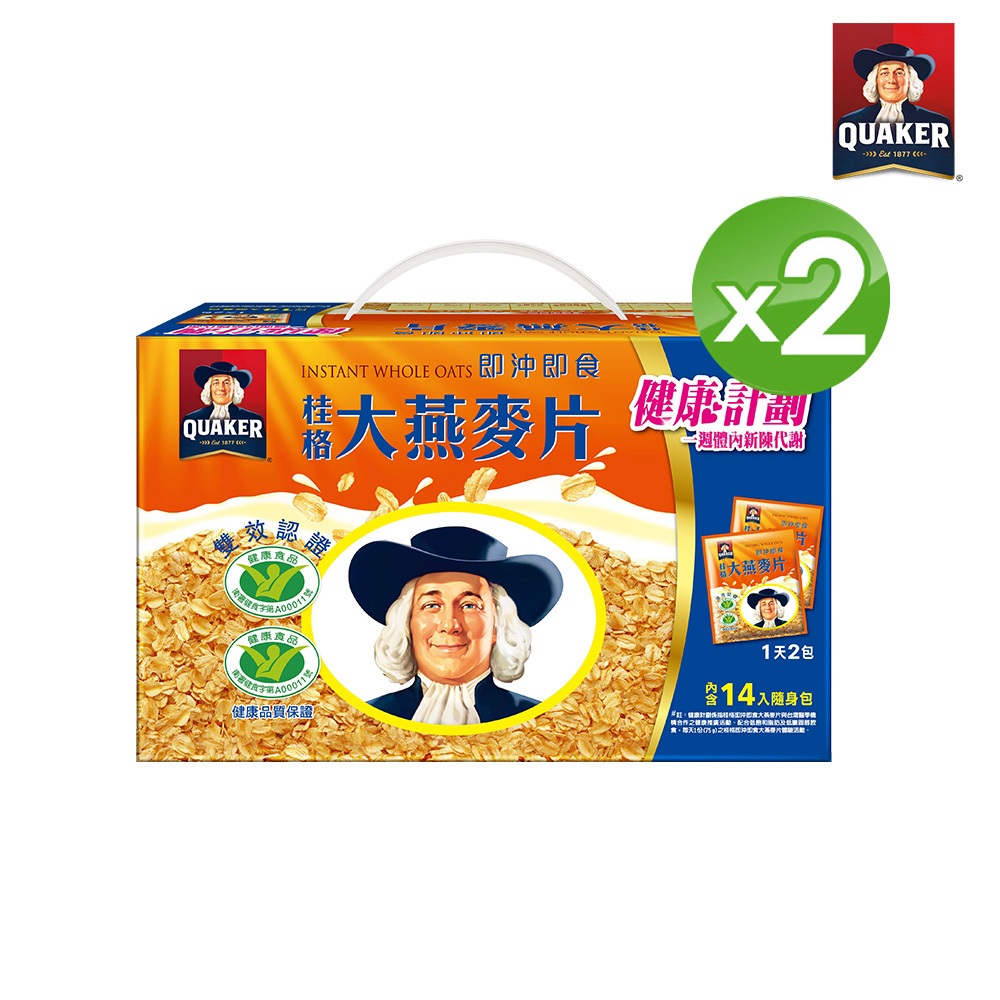 桂格 大燕麥片隨身包(14入X2)