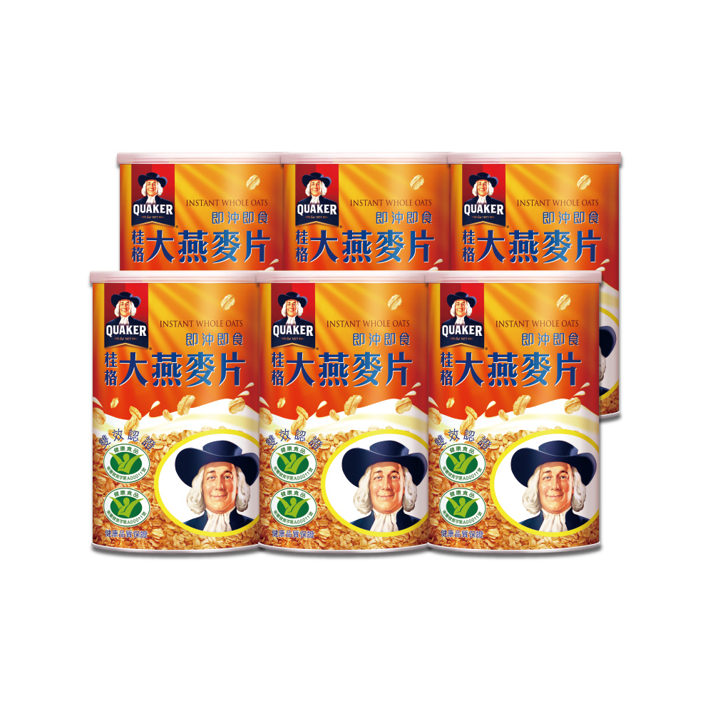 桂格即沖即食大燕麥片1100g(6罐/箱)