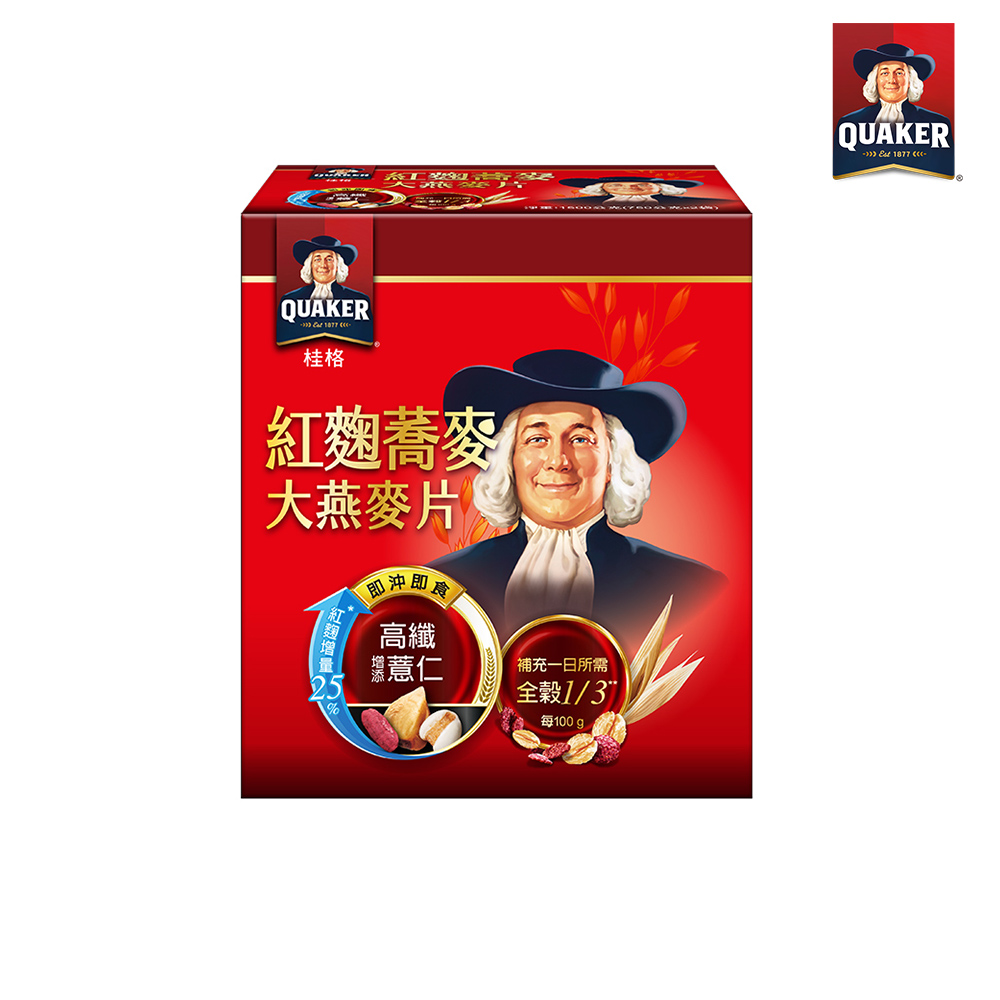 桂格 紅麴蕎麥健康大燕麥片(1500g)