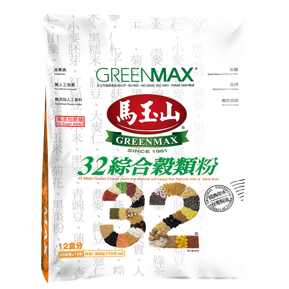 《馬玉山》32綜合穀類粉(12入) x2