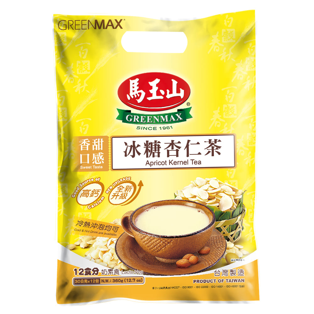 《馬玉山》冰糖杏仁茶(30g*12入/袋)~全新升級 x2