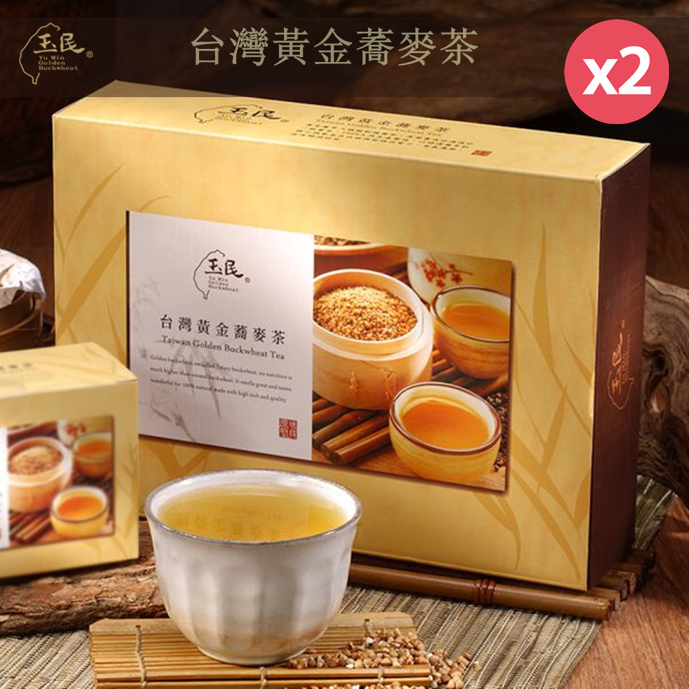 【玉民】台灣100%黃金蕎麥茶7gx40入X2禮盒