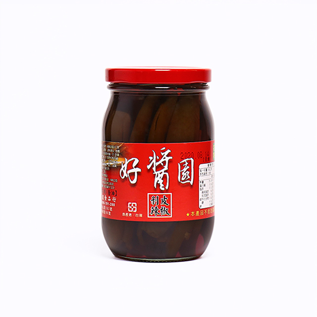 【台灣好醬園】蔭油剝皮辣椒450g