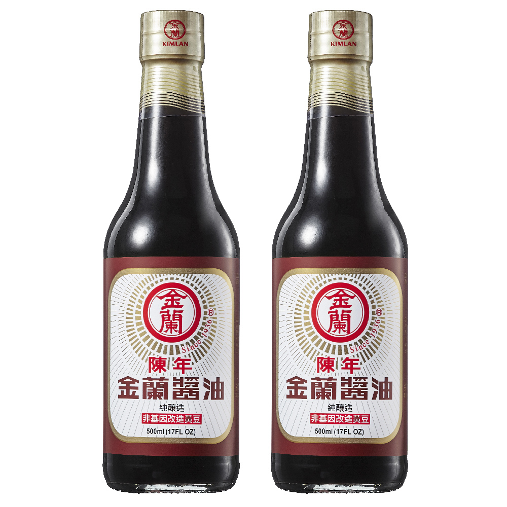 金蘭 陳年醬油(500ml)X2