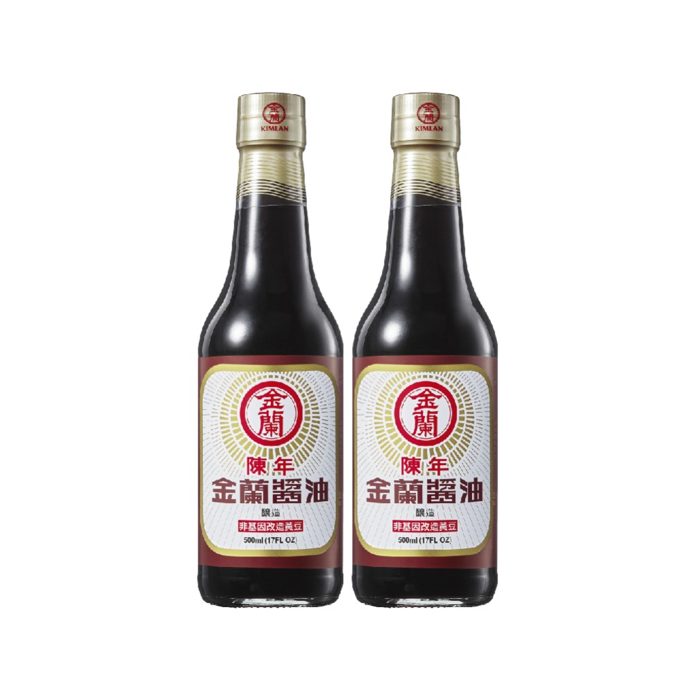 金蘭 陳年醬油(500ml)X2