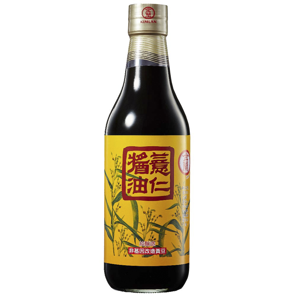金蘭》薏仁醬油590ml 非基改