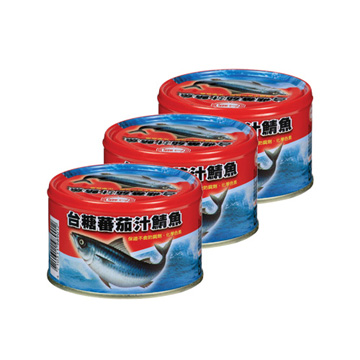 台糖 蕃茄汁鯖魚紅罐(220gX3罐)
