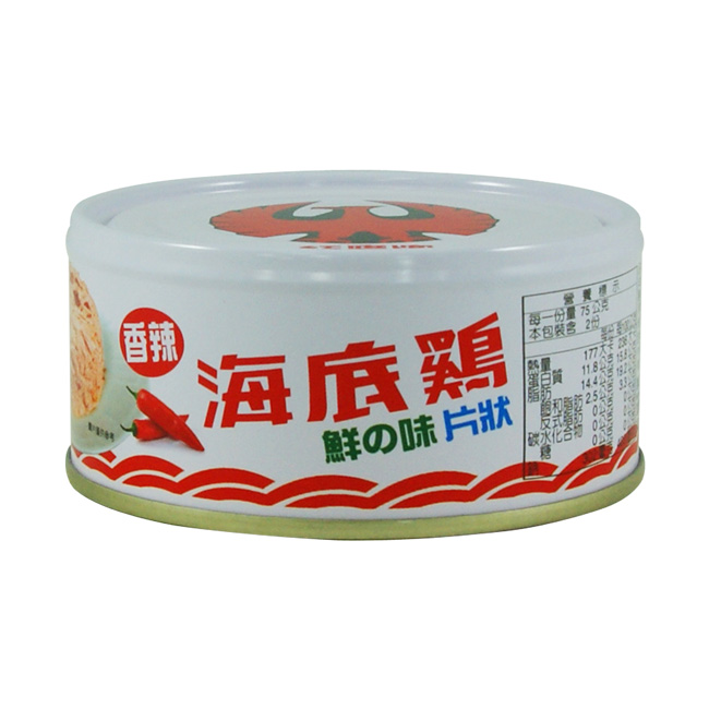 紅鷹牌-海底雞-鮮之味香辣片狀(150gX3入)