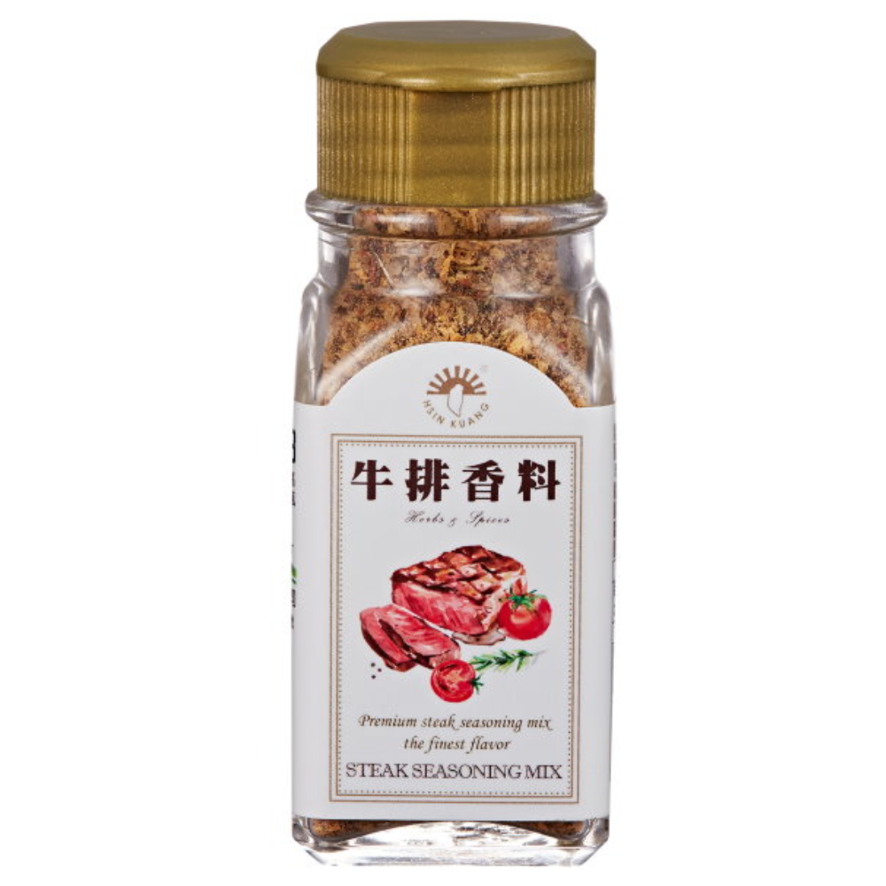 [新光洋菜玻璃瓶-牛排香料(35g)