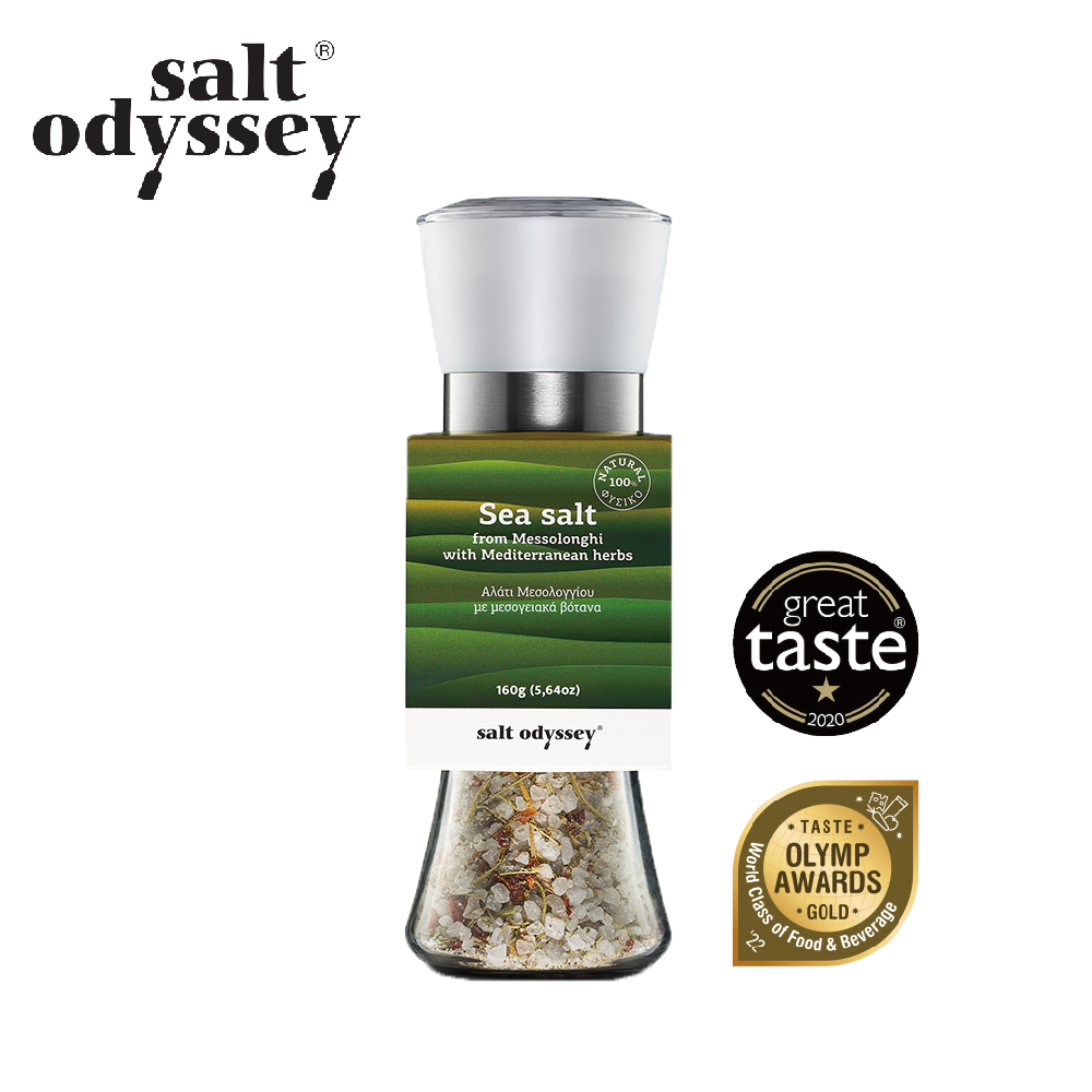 Salt Odyssey 地中海綜合香草海鹽研磨罐 160g