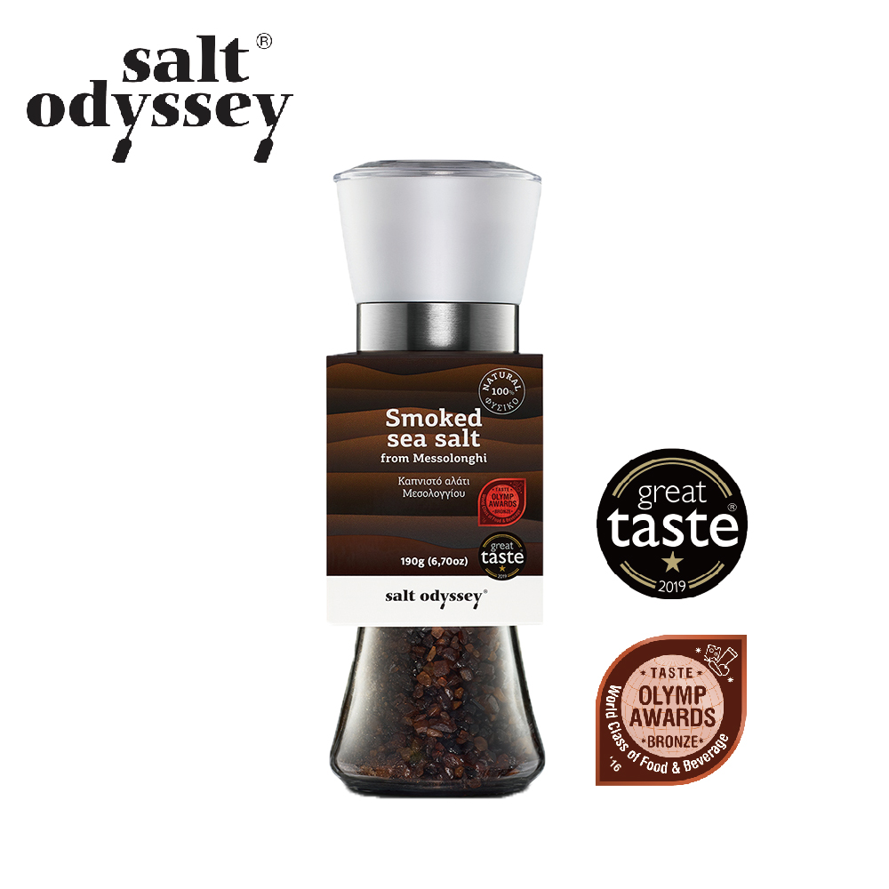 Salt Odyssey 希臘煙燻海鹽研磨罐 190g