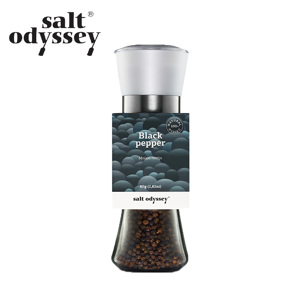 Salt Odyssey 黑胡椒粒調味研磨罐 80g