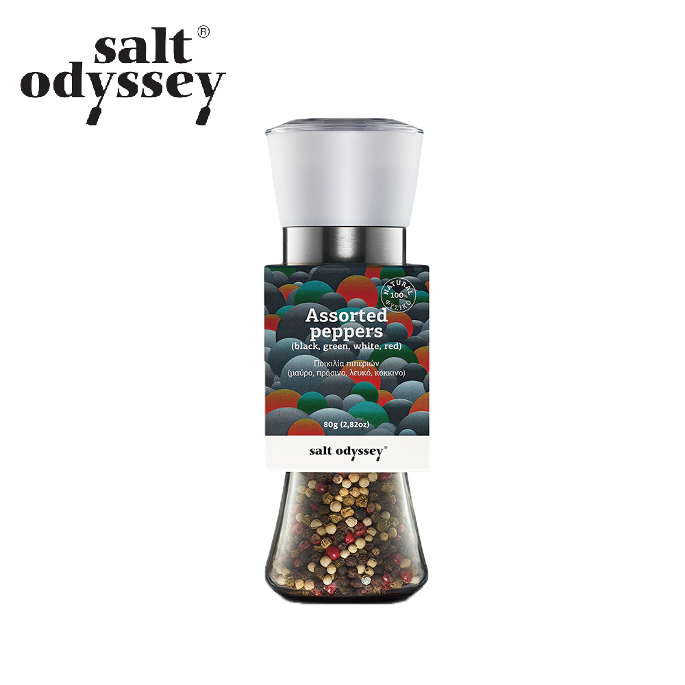 Salt Odyssey 彩虹胡椒粒調味研磨罐 80g