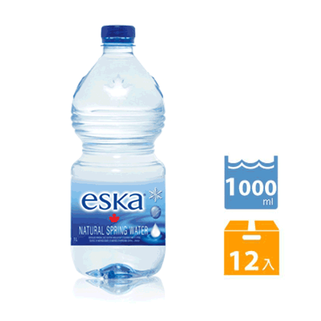 ESKA愛斯卡加拿大天然冰川水 (1000ml x12瓶)