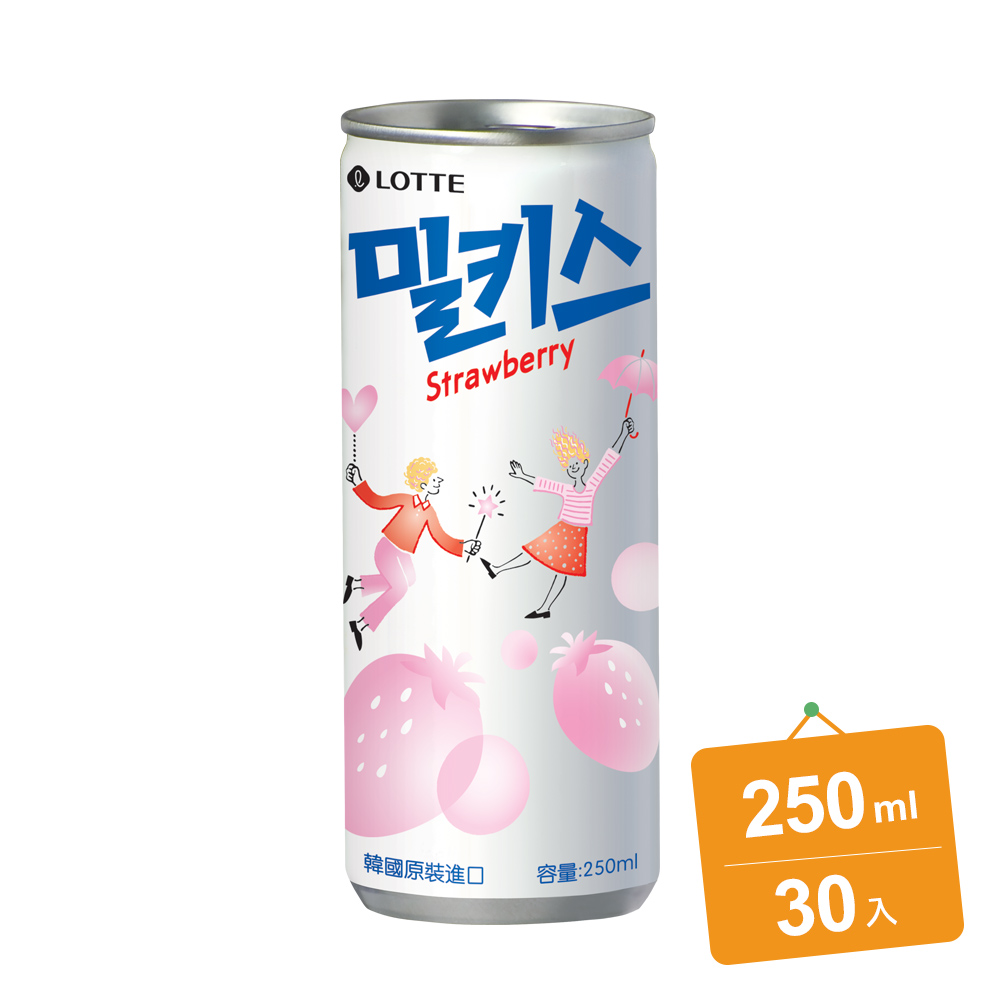 Lotte樂天 草莓優格風味碳酸飲(250mlx30入)